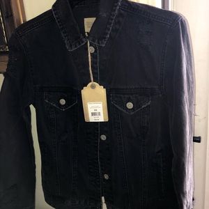 Black “distressed” jacket